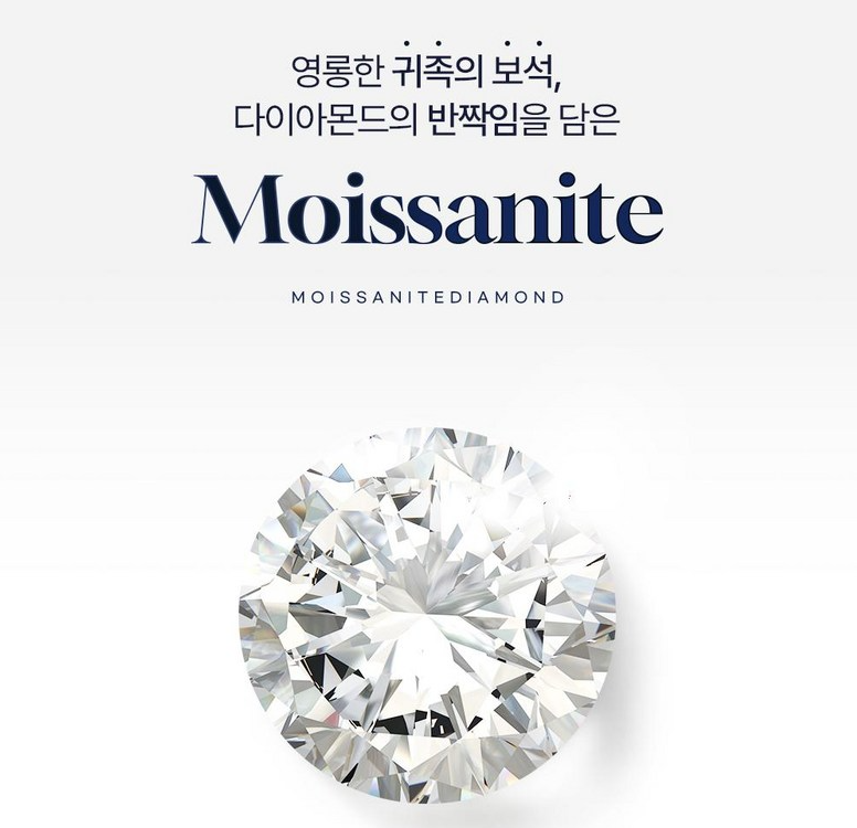 "[Nam-Ju Genuine GRA Certified Excellent Cut] Moissanite Diamond 4-Prong Necklace & Earring Set"