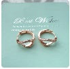 "14K Gold Plated Hoop Earrings, Sophisticated Design, Daily Wear, LK05"