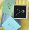 14K Gold Plated Love Heart Pendant Women's Necklace Sensuous Design PG-06