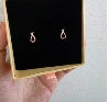 "14K Gold Plated Hoop Earrings, Sophisticated Design, Daily Wear, LK05"